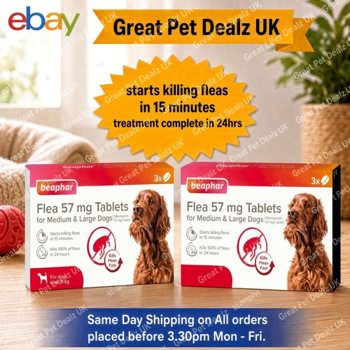 Beaphar dog flea tablets fast - dog,